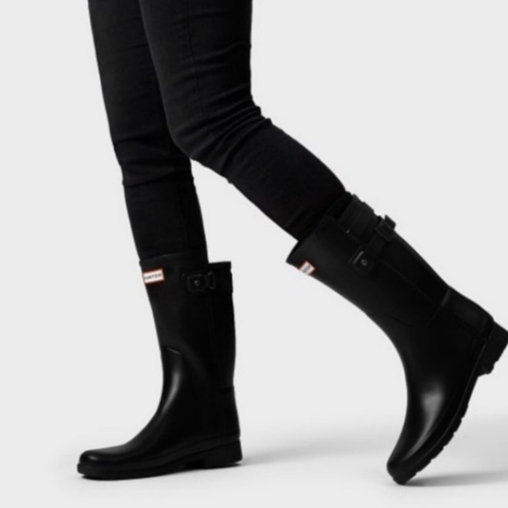 Hunter Original Refined Back Strap Short Boots